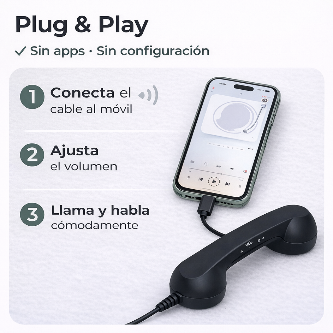 Auricular retro para smartphones