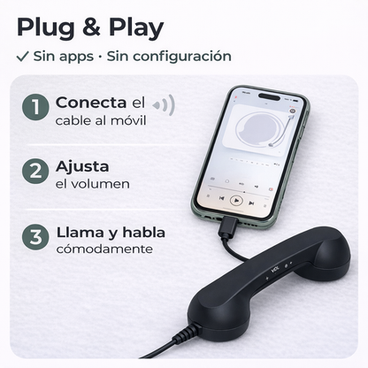 Auricular retro para smartphones