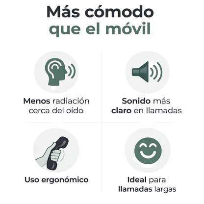 Auricular retro para smartphones